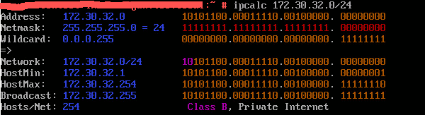 ipcalc (with bin. and colors)