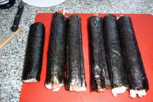 Sushi rolka nenakrájená